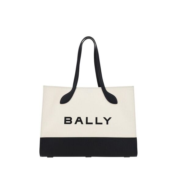 Bally Navy Shoulder Tote Bag